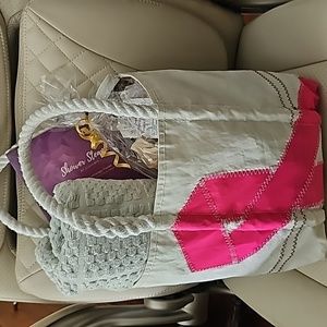 Sea Bag tote. Recycled sailboat sail material